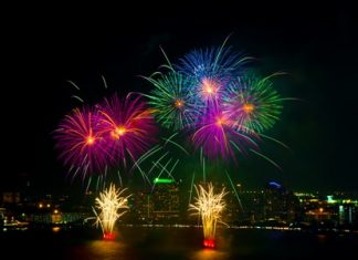 Beautiful fireworks during last year’s event.
